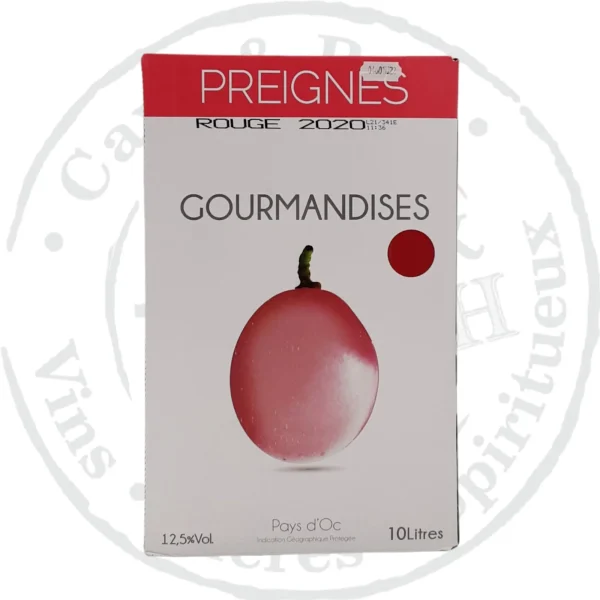 Bib Gourmandises Rouge – Preignes 10 Litres - Vins Rouges Harmonieux pour Chaque Occasion