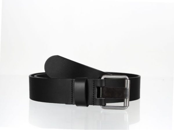 Ceinture grande taille homme en cuir noir 4073 LN 145 cm - Vins Rouges Harmonieux pour Chaque Occasion
