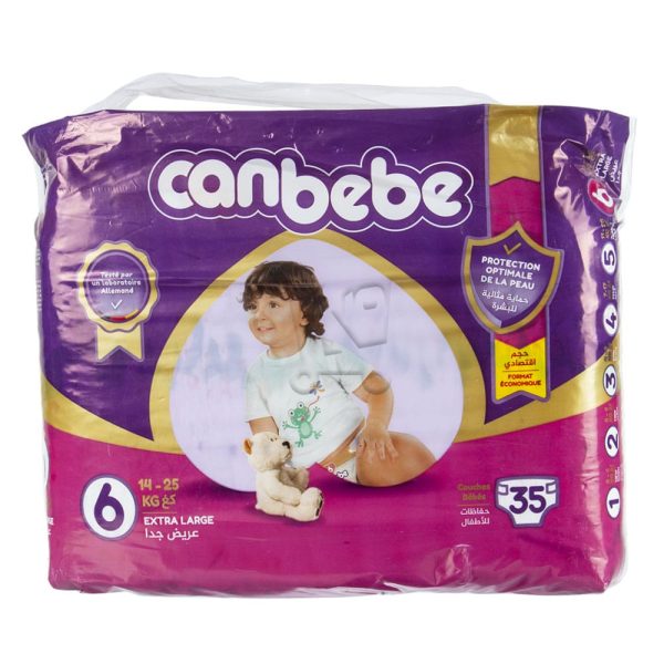 Canbebe Couches Bébé Taille 6 XL (35 Pièces)  - Vins Rouges Harmonieux pour Chaque Occasion