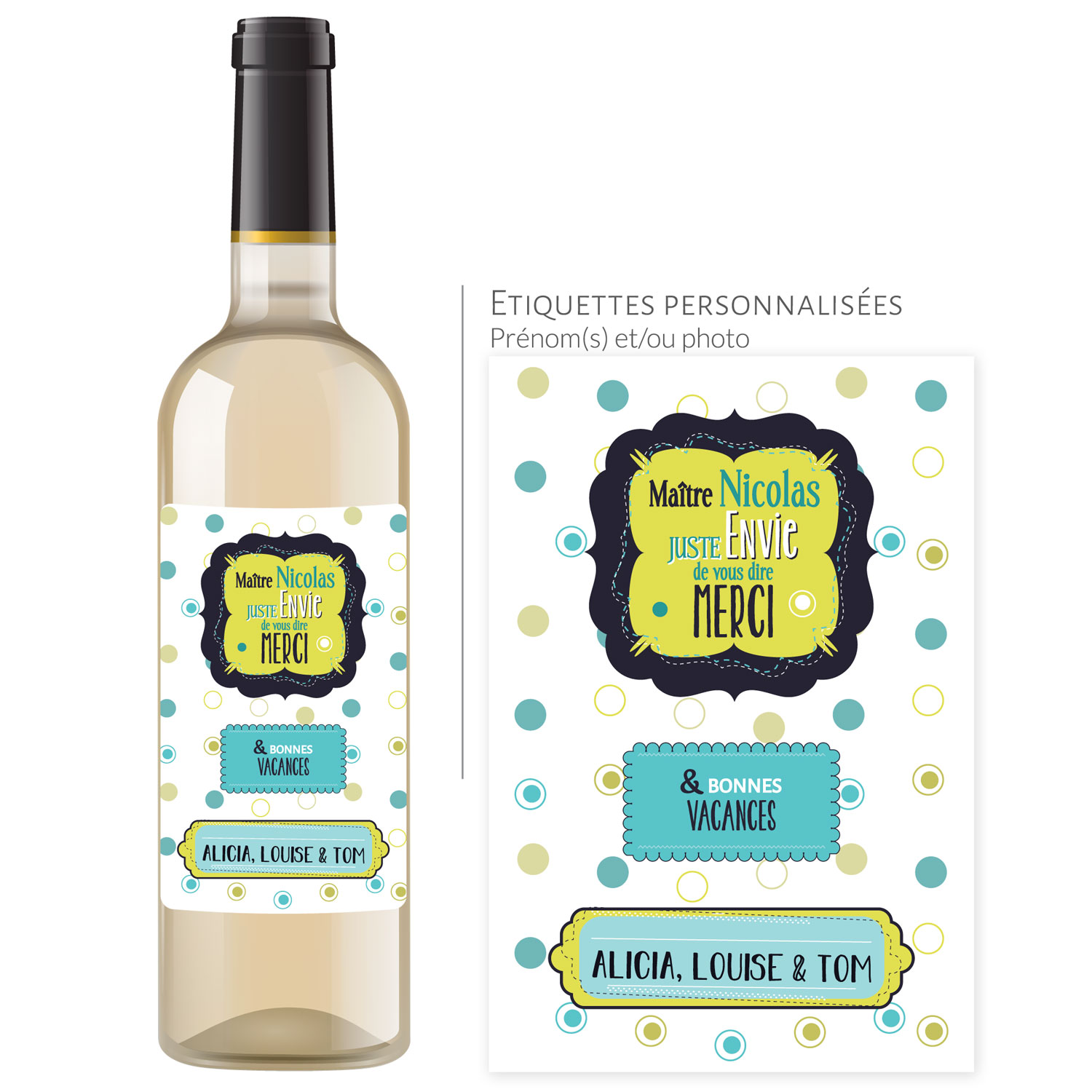Cadeau maître | Bouteille personnalisée merci et bonnes vacances maître - Vins Rouges Harmonieux pour Chaque Occasion Cadeau maître | Bouteille personnalisée merci et bonnes vacances maître - Vins Rouges Harmonieux pour Chaque Occasion