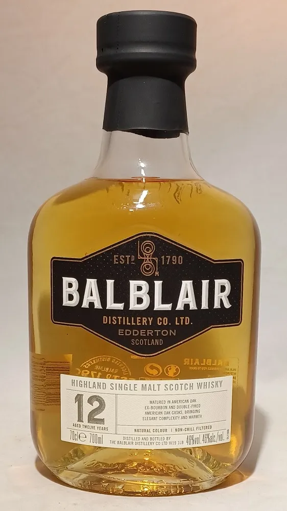 Balblair 12 ans Highland single malt whisky - Vins Rouges Harmonieux pour Chaque Occasion