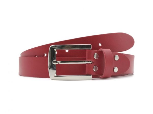 Ceinture la guêpe en cuir rouge 1045 110 cm - Vins Rouges Harmonieux pour Chaque Occasion