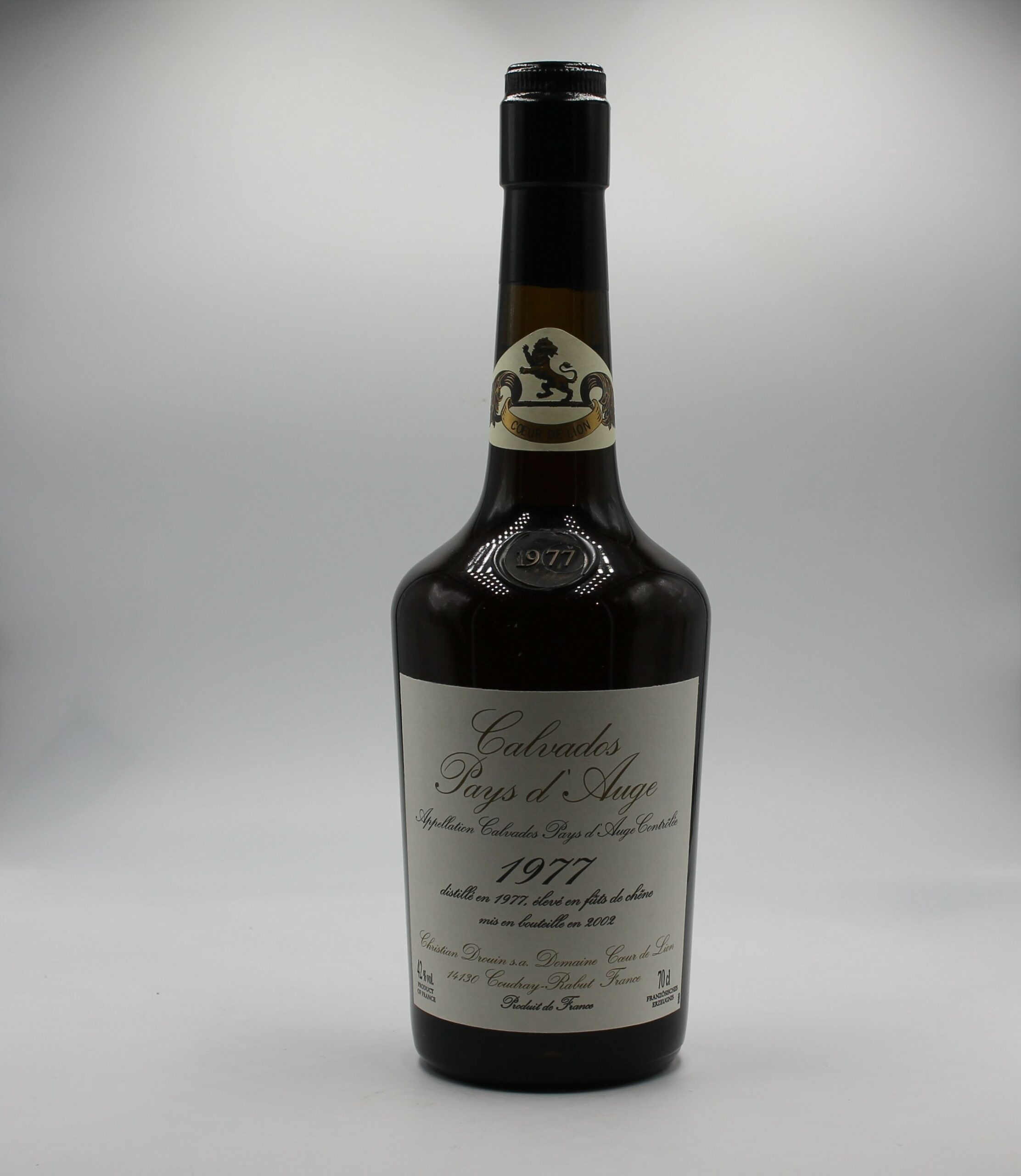 Calvados Christian Drouin – 1977 - Vins Rouges Harmonieux pour Chaque Occasion Calvados Christian Drouin – 1977 - Vins Rouges Harmonieux pour Chaque Occasion