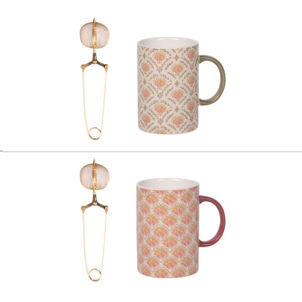 Bastide Coffret Mug et infuseur Rangoli 40cl - Vins Rouges Harmonieux pour Chaque Occasion