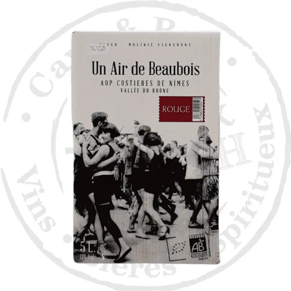 Bib Un Air De Beaubois Rouge Bio – 5 litres - Vins Rouges Harmonieux pour Chaque Occasion
