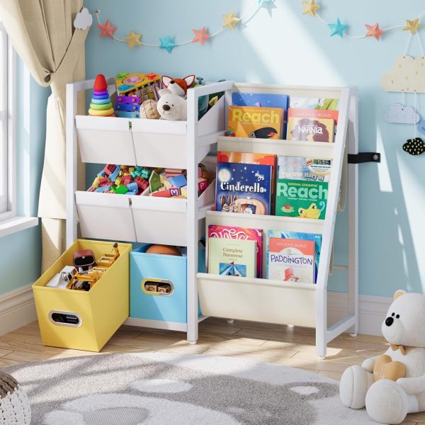 Bibliothèque montessori avec rangement pour chambre d&rsquo;enfant - Vins Rouges Harmonieux pour Chaque Occasion