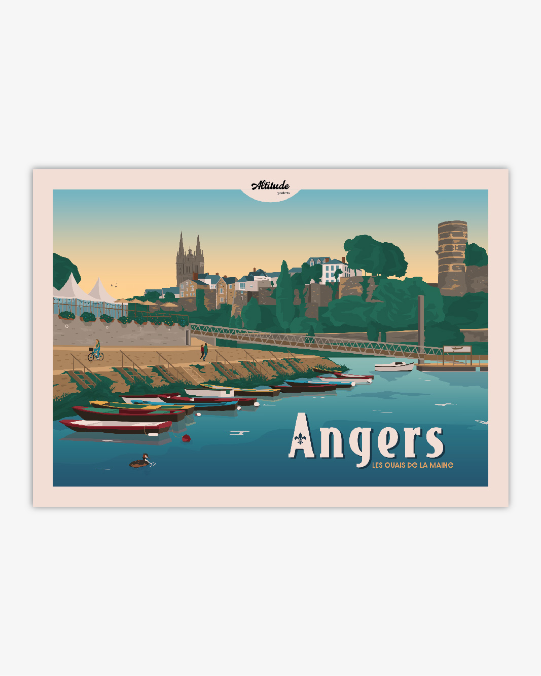 Carte postale Angers – Les Quais de la Maine - Vins Rouges Harmonieux pour Chaque Occasion Carte postale Angers – Les Quais de la Maine - Vins Rouges Harmonieux pour Chaque Occasion
