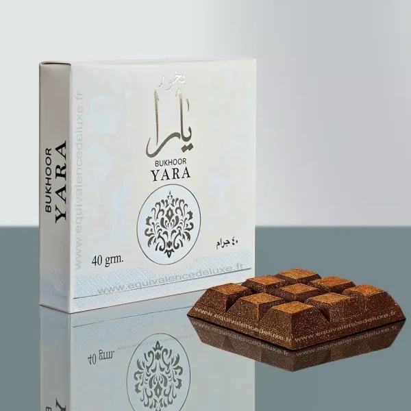 Bakhoor Yara – Encens Oriental Doux et Élégant 40 g - Vins Rouges Harmonieux pour Chaque Occasion