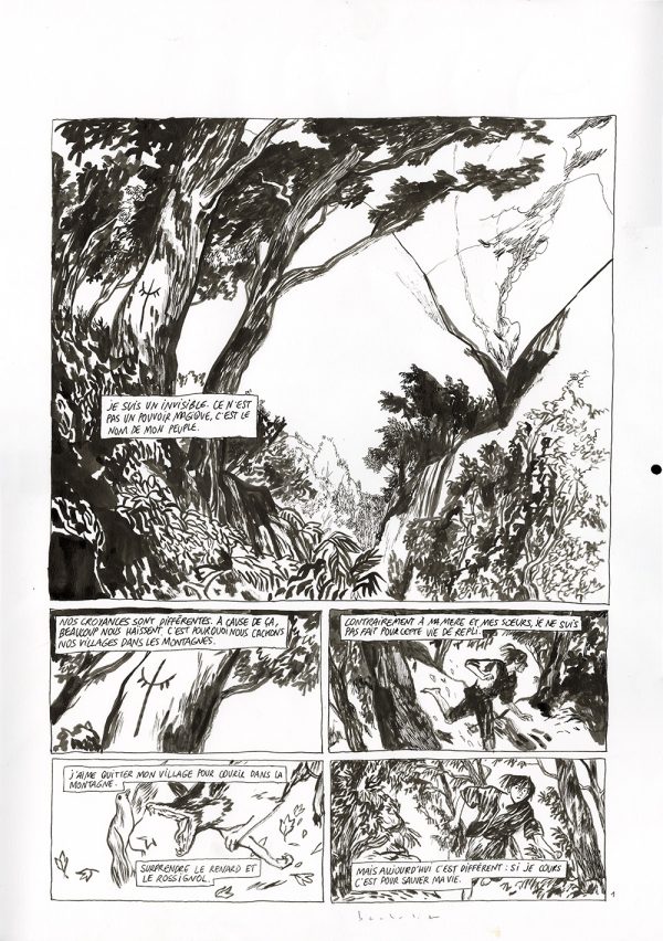BENJAMIN BACHELIER – Le clan des Otori – planche originale 5, tome 1 - Vins Rouges Harmonieux pour Chaque Occasion