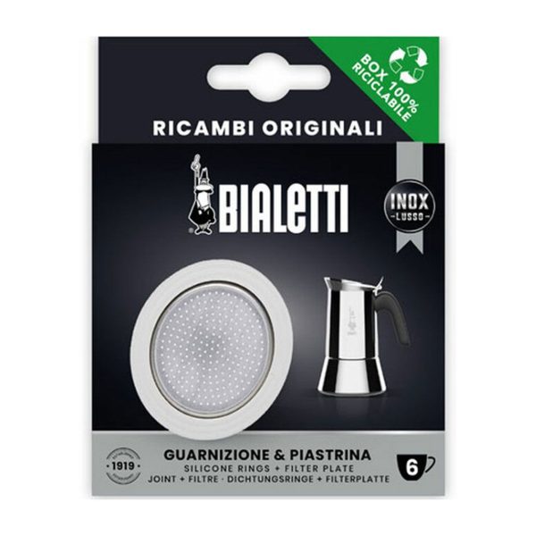 Bialetti Kit 1 joint et filtre pour cafetière italienne inox 6 tasses - Vins Rouges Harmonieux pour Chaque Occasion