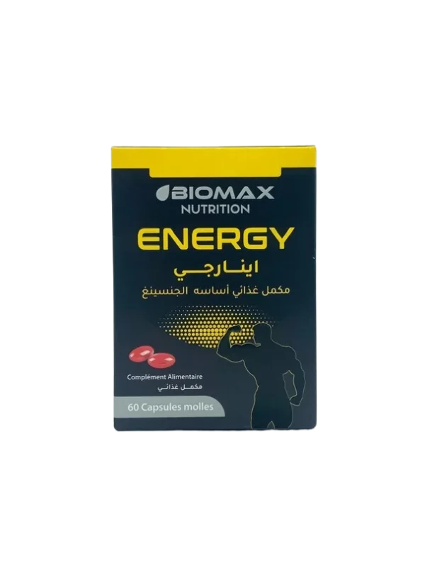Biomax Nutrition Énergie 60 Capsules - Vins Rouges Harmonieux pour Chaque Occasion