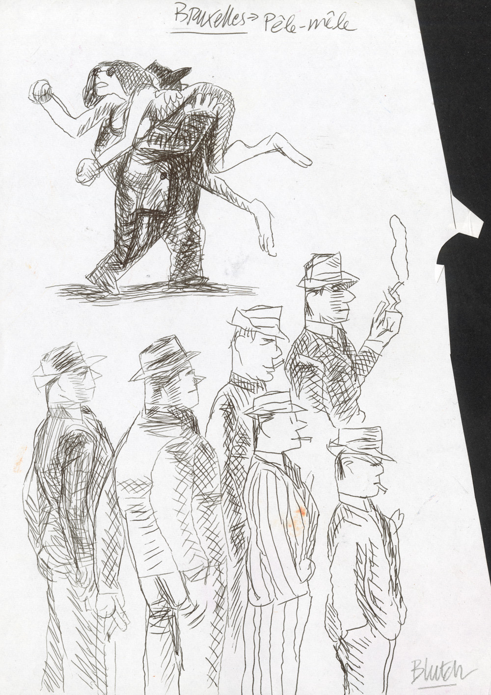BLUTCH – Blotch – Croquis original de recherche – R126 - Vins Rouges Harmonieux pour Chaque Occasion BLUTCH – Blotch – Croquis original de recherche – R126 - Vins Rouges Harmonieux pour Chaque Occasion