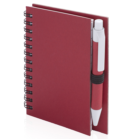 Carnet à spirales A7 et stylo en carton recyclé. 50 feuilles lignées. - Vins Rouges Harmonieux pour Chaque Occasion Carnet à spirales A7 et stylo en carton recyclé. 50 feuilles lignées. - Vins Rouges Harmonieux pour Chaque Occasion
