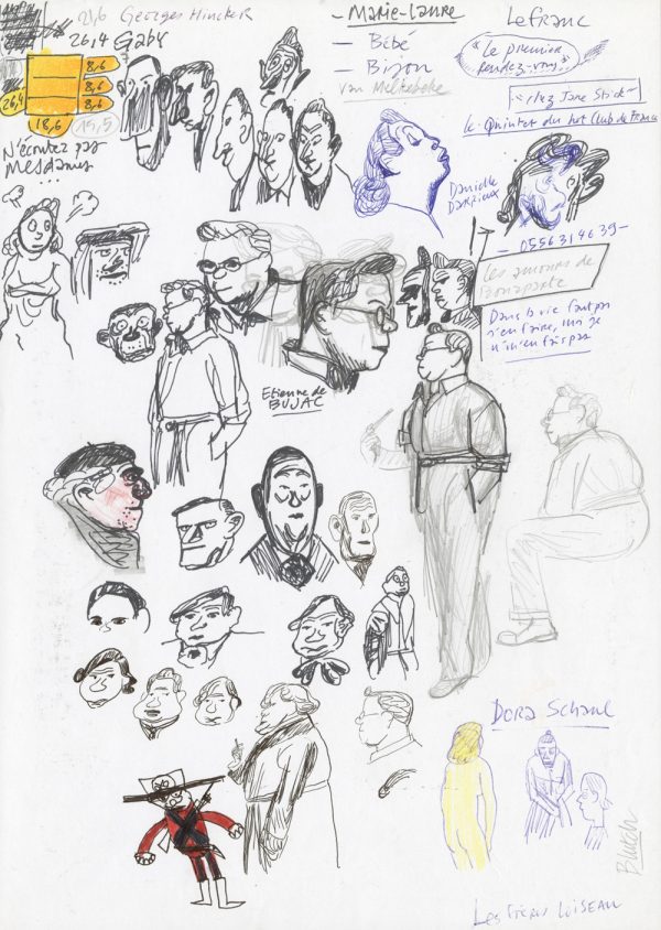 BLUTCH – Blotch – Croquis original de recherche – R41 - Vins Rouges Harmonieux pour Chaque Occasion