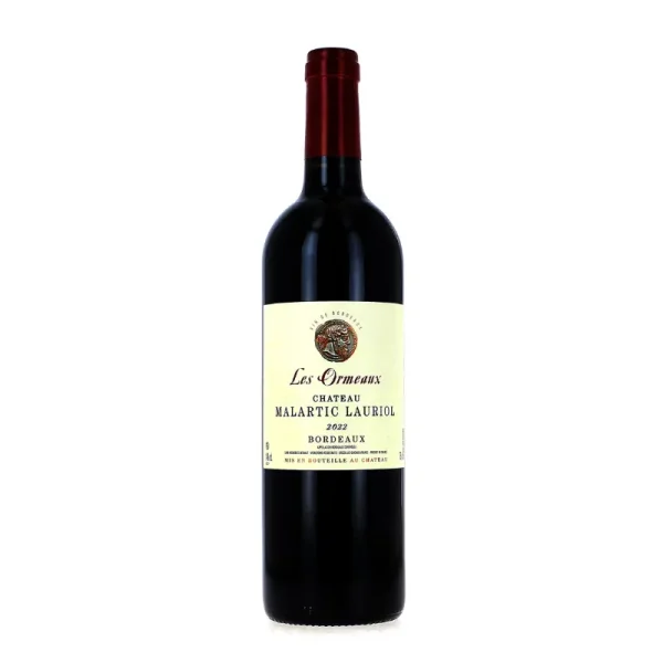 Château Malartic Lauriol Les Ormeaux Bordeaux 2022 - Vins Rouges Harmonieux pour Chaque Occasion