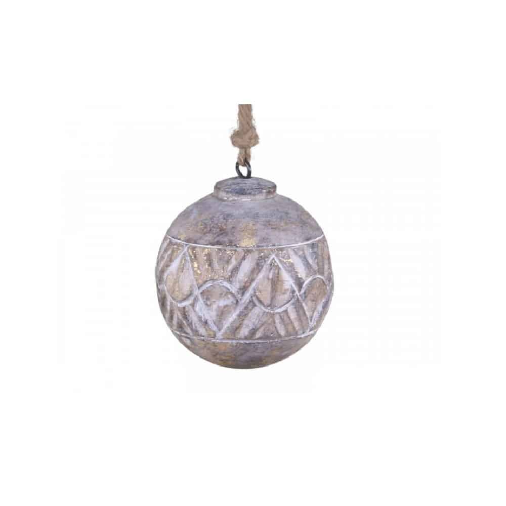 Boule de noël en bois à suspendre (diamètre 8cms) - Vins Rouges Harmonieux pour Chaque Occasion Boule de noël en bois à suspendre (diamètre 8cms) - Vins Rouges Harmonieux pour Chaque Occasion