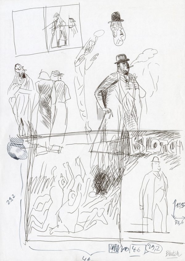 BLUTCH – Blotch, tome 2. Face à son destin – Dessin original de recherche pour la couverture – R23 - Vins Rouges Harmonieux pour Chaque Occasion
