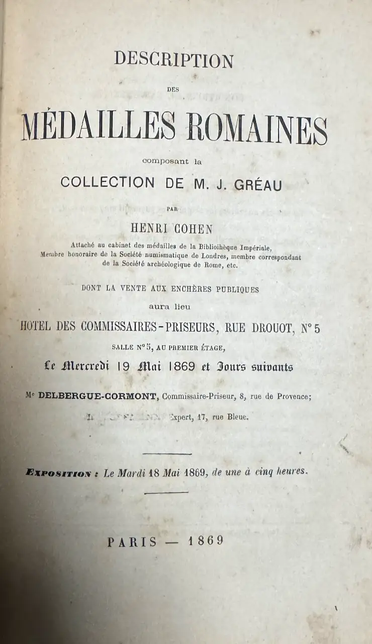 Catalogue de la collection Gréau 1867 et 1869 - Vins Rouges Harmonieux pour Chaque Occasion Catalogue de la collection Gréau 1867 et 1869 - Vins Rouges Harmonieux pour Chaque Occasion