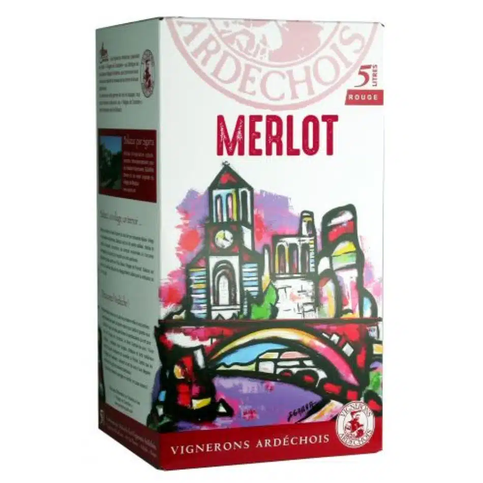 Bib 5L Merlot – Vignerons Ardéchois - Vins Rouges Harmonieux pour Chaque Occasion Bib 5L Merlot – Vignerons Ardéchois - Vins Rouges Harmonieux pour Chaque Occasion