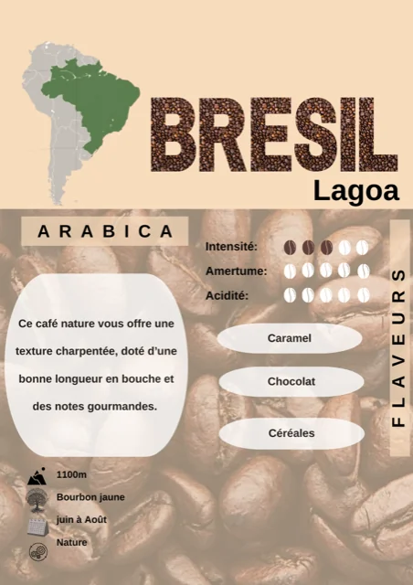 CAFÉ MOULU « BRESIL » La Brulerie Chartraine - Vins Rouges Harmonieux pour Chaque Occasion CAFÉ MOULU « BRESIL » La Brulerie Chartraine - Vins Rouges Harmonieux pour Chaque Occasion