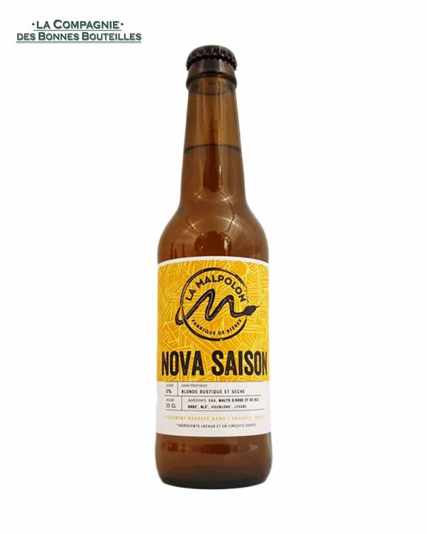 Bière Malpolon Nova saison VP 33cl - Vins Rouges Harmonieux pour Chaque Occasion