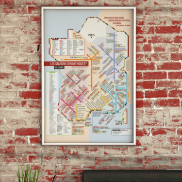 Carte des vins Géovitis Originale “Les Stations” IGP XL 70×100 - Vins Rouges Harmonieux pour Chaque Occasion Carte des vins Géovitis Originale “Les Stations” IGP XL 70×100 - Vins Rouges Harmonieux pour Chaque Occasion