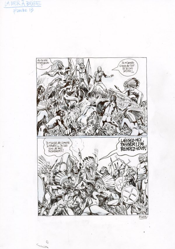 BLUTCH – La mer à boire – planche originale page 13 - Vins Rouges Harmonieux pour Chaque Occasion