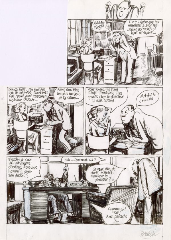BLUTCH – Blotch – Planche originale 1 pour le projet inachevé d’un troisième tome - Vins Rouges Harmonieux pour Chaque Occasion