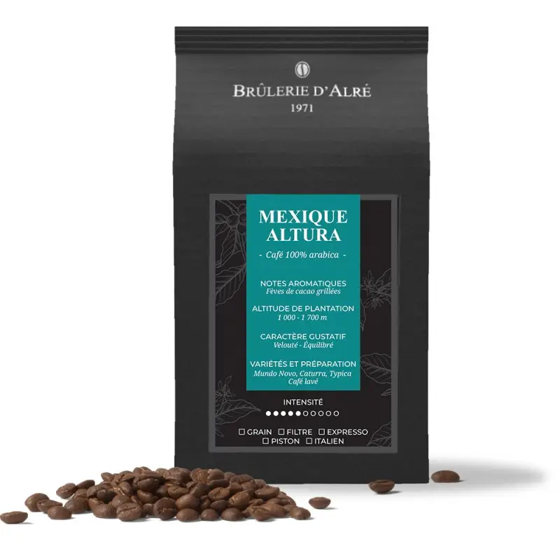 Cafe Grains ( La Brulerie D’arle ) – Mexique Altura – 250g - Vins Rouges Harmonieux pour Chaque Occasion Cafe Grains ( La Brulerie D’arle ) – Mexique Altura – 250g - Vins Rouges Harmonieux pour Chaque Occasion