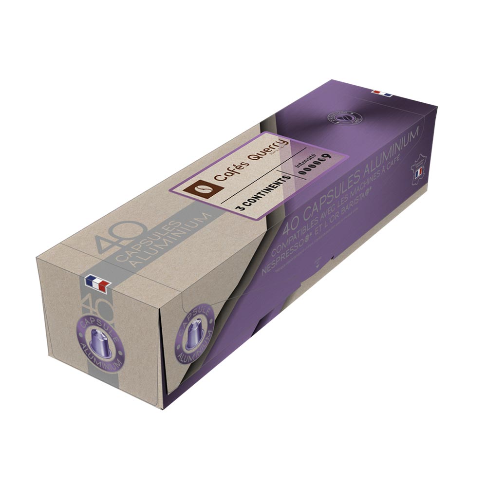 Cafés Querry capsules 3 Continents x40 - Vins Rouges Harmonieux pour Chaque Occasion Cafés Querry capsules 3 Continents x40 - Vins Rouges Harmonieux pour Chaque Occasion