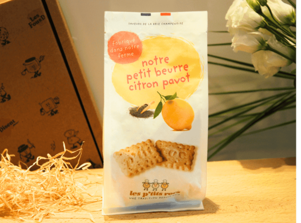 Biscuits petit beurre Citron Pavot 150g - Vins Rouges Harmonieux pour Chaque Occasion