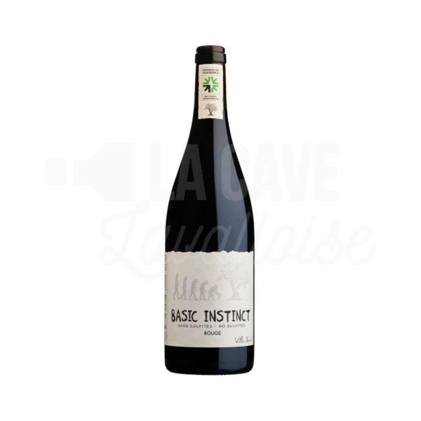 Basic Instinct Rouge – Vin Nature sans sulfites – Domaine Villa Noria – 75cl - Vins Rouges Harmonieux pour Chaque Occasion
