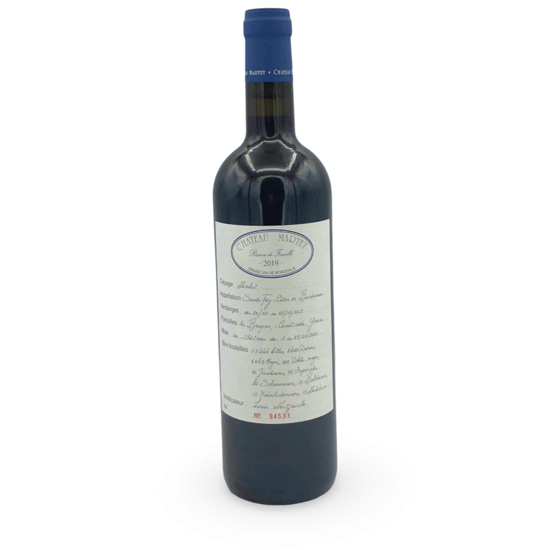 CHATEAU DE MARTET RESERVE DE FAMILLE ROUGE 2020 - Vins Rouges Harmonieux pour Chaque Occasion CHATEAU DE MARTET RESERVE DE FAMILLE ROUGE 2020 - Vins Rouges Harmonieux pour Chaque Occasion