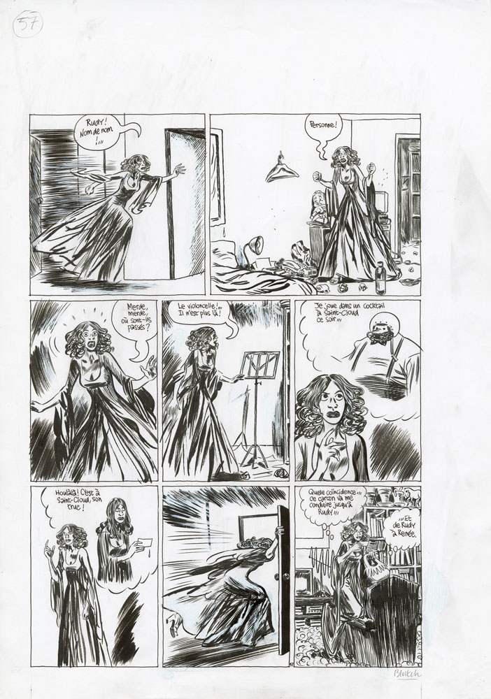 BLUTCH – Vitesse moderne – planche originale 57 - Vins Rouges Harmonieux pour Chaque Occasion BLUTCH – Vitesse moderne – planche originale 57 - Vins Rouges Harmonieux pour Chaque Occasion
