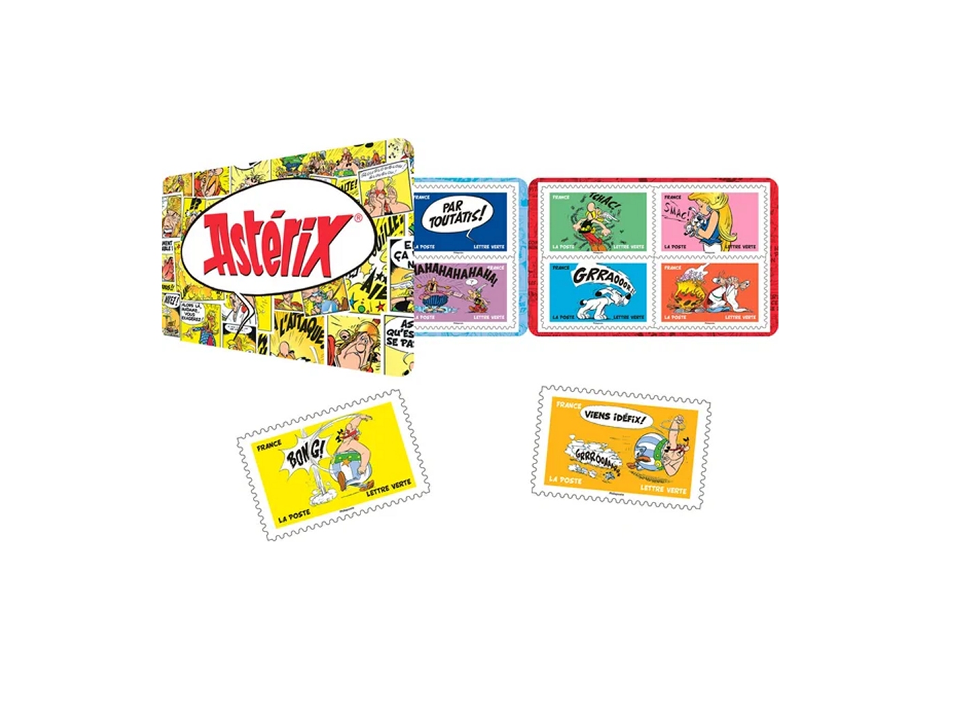 Carnet de 12 timbres – Astérix – Lettre verte - Vins Rouges Harmonieux pour Chaque Occasion Carnet de 12 timbres – Astérix – Lettre verte - Vins Rouges Harmonieux pour Chaque Occasion