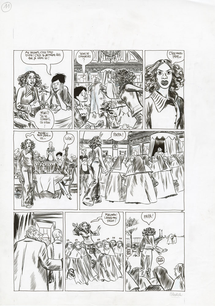 BLUTCH – Vitesse moderne – planche originale 11 - Vins Rouges Harmonieux pour Chaque Occasion BLUTCH – Vitesse moderne – planche originale 11 - Vins Rouges Harmonieux pour Chaque Occasion